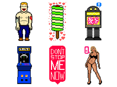 8-Bit Characters 8 bit 8bit pixel art