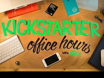 Office Hours cutout lettering typography