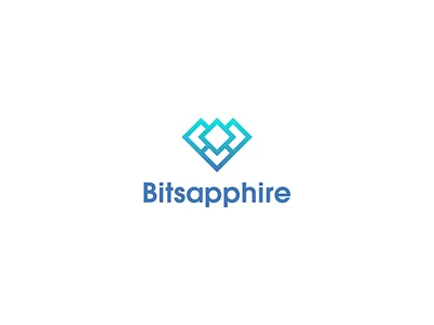 Bitsapphire bit bits bitsapphire blue cryptocurrency diamond driza erdis gradient sapphire square stone