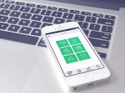 Showit App app concept design interface ios iphone mobile mockup nav ui ux