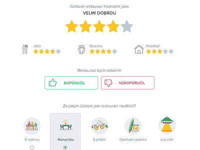 Rating page clean icons rating