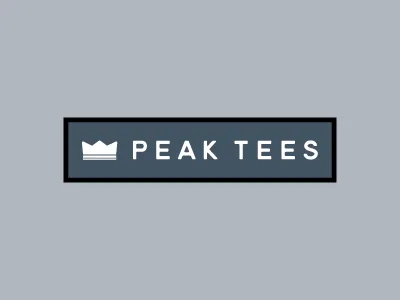 peak tease apparel logo design tshirt