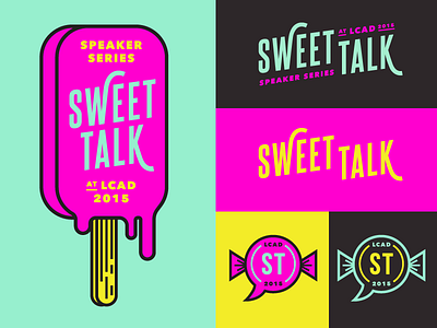 Lcad Speaker Series Logo Concept branding bright candy color logo modern pop pop art popsicle sweets