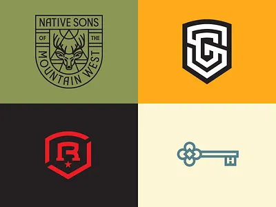 LL9 badge crest emblem identity illustration logo monogram rinker