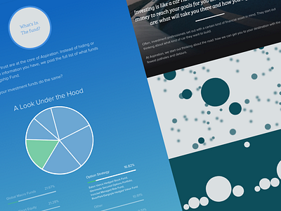 Now Live (flagship fund) animation aspiration charts education finance one page