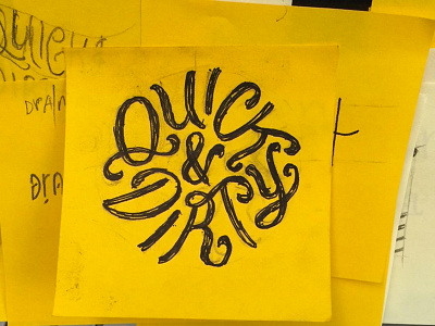 A little quick & dirty hand lettering lettering sketch type typography workinprogress