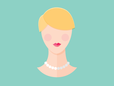lady cheeks head lady lips neck necklace woman