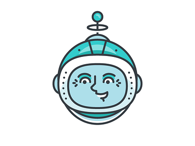 Emma of The Pixel Explorer League adventure badge canvas explorer illustration league pixel smile space vector wip woman