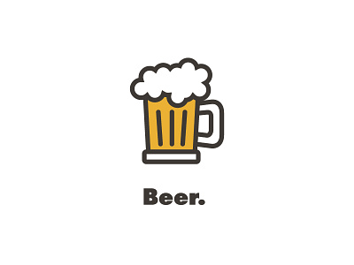 Beer. alcohol beer drink icon playful