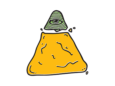 Illuminacho dorito doritominati illuminacho illuminati illustration illustrator macho maybe a sticker nacho