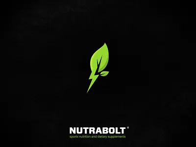 NutraBolt bolt diet fitness leaf nature nutra nutrition sport supplements thunder training