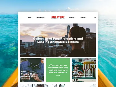 One Story | Modern Template corporate flat layout news ui ux web webdesign