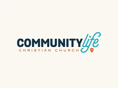 Community Life church community life logo mark religious type typography