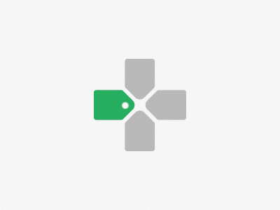 Gamer Shop controller d pad design game gamer green icon logo sale sales tag shop tag