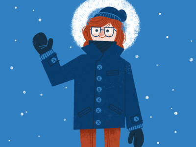 Bundling Up bundle up illustration nordic winter