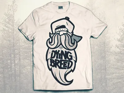 1 Color Dying Breed Shirt beard cap hat illustration mustache shirt snapback
