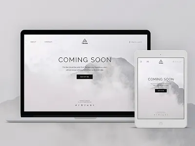 Triada. Coming Soon Template Now Live design envato html template themeforest ui web wordpress wp