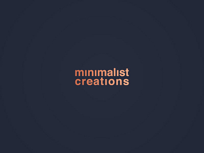 Minimalist Creations brand creations lifestyle logo luxury minimalist