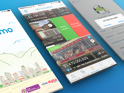 Biinmo App app biinmo brokers design properties real estate app sale