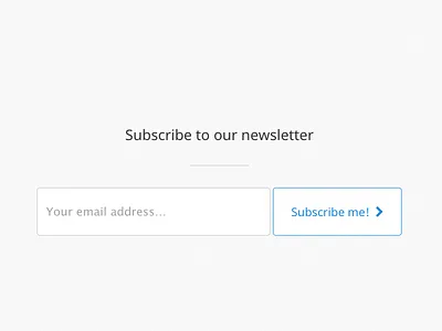 Subscribe me! css form html5 joomla mailchimp minimal module ux