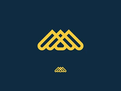 WIP logo mark mountains thick lines