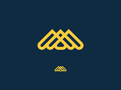 WIP logo mark mountains thick lines