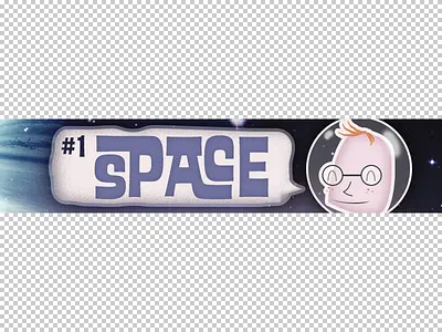 Trivia Nerd Banner Crop ed interlock freckles glasses grain illustration nerd redhead retro space trivia typography