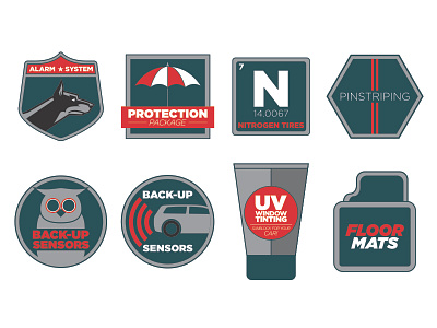 Vehicle Upgrade Options auto blue car chapel hill durham icon nc red triangle