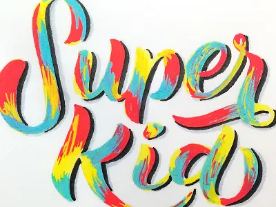 Ice Cream Stories: Super Kid design hand lettering handtype ice cream stories lettering type typography
