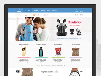 Local marketplace site mockup ecommerce købstaden marketplace mockup webshop