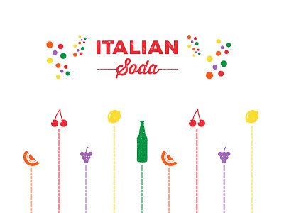 Soda Ad ad icons italian soda