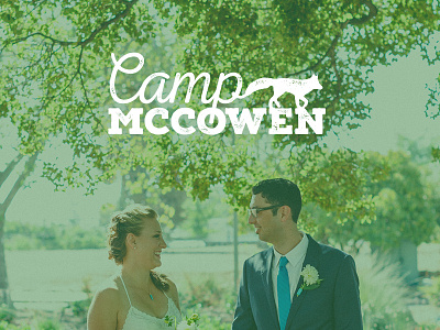 Camp McCowen branding fox logo vector