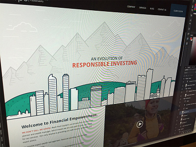 Wealth Management Website Comp boulder comp concept denver design designer illustration ui ux web web design wip