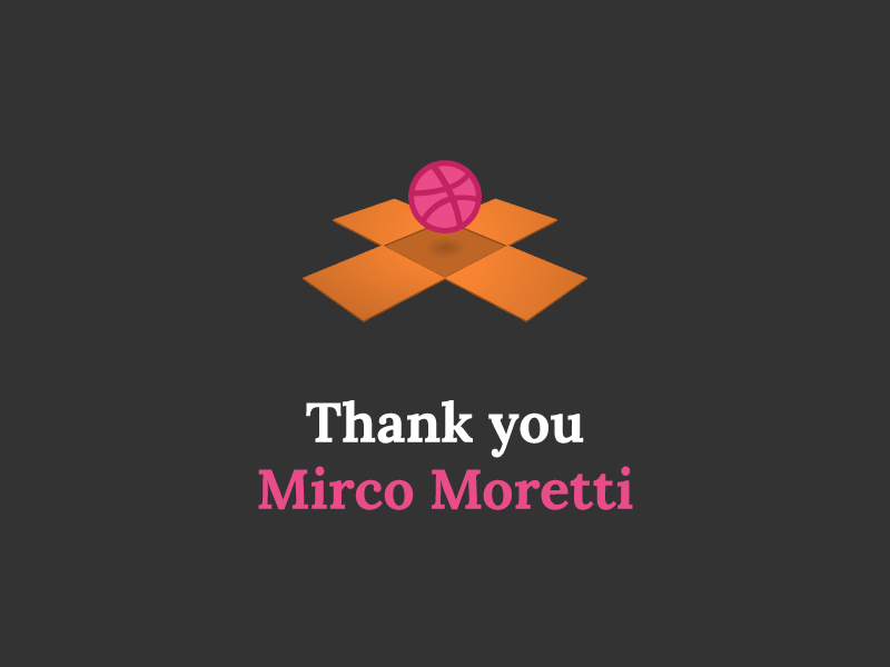 Dribbble invite aftereffects ball debut invite thanks
