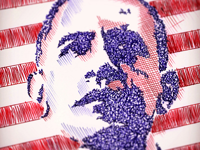 CM's Presidential Sketch barack obama contest creativemarket design drawing illustration ink obama president sketch sketchapres sketching