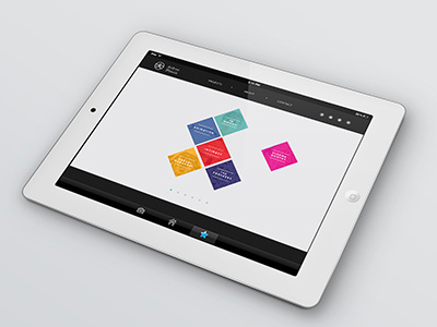 Website graphic design interactive portfolio tablet web design