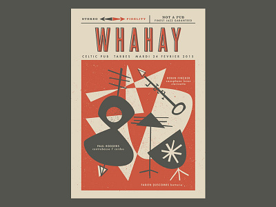 Whahay gig gigposter illustration jazz tarbes whahay