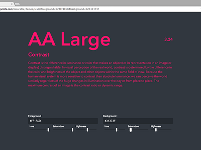 Colorable 2 app color contrast typography web