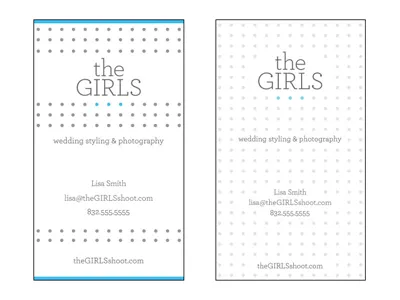 The Girls letterpress concepts businesscard identity letterpress photography