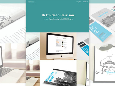 Personal Portfolio branding cv personal portfolio simple ui website