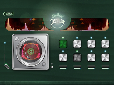 Perrier District advertising ar audio augmented reality dark design illustrator interactive perrier photoshop turnable