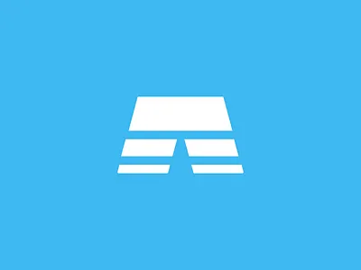 Short Logo app blue brainstorm concept idea logo shorts short sketch white