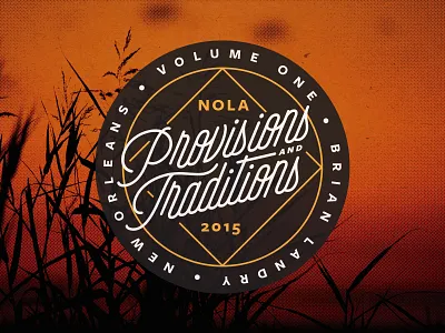 Provisions And Traditions beer custom type new orleans typography