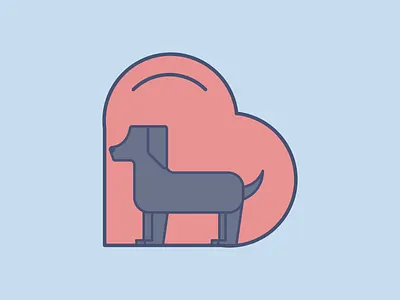 Love your pet day! 2d hearts illustration love pet