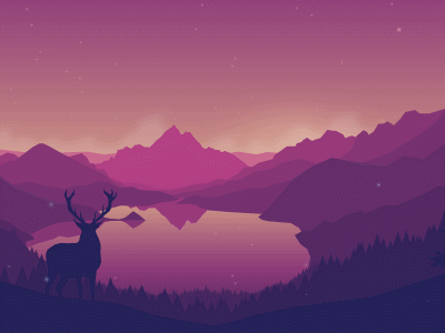 Lakeside Animation animation css gradient html landscape svg