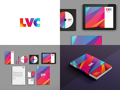 LVC Branding // Featured brand branding color colour digital gradient identity logo logomark stationery vibrant web