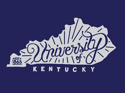 Viewbook - Cover Art hand lettering handlettering kentucky lexington uk university of kentucky