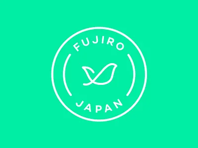 Fujiro logo bid branding green icon japan logo mexico seal tea