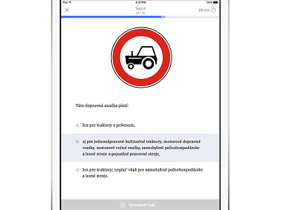 Driving School – Test app car ios ipad learn options school sign test white