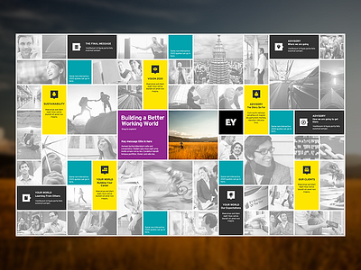 EY Internal Comms Microsite corporate grids interface microsite ui ui design user interface ux web design website